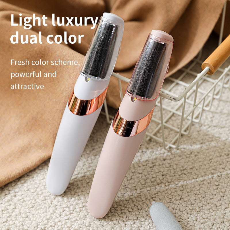 Electric Remover & Painless Foot File - Heavy-Duty Pedicure/Nail Care Device Powered by USB, Featuring Interchangeable Heads, Ergonomic Handle, And Lithium Battery