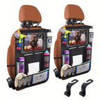 2 Pack Car Seat Storage Bag,Anti-kick bag, popular car storage bag, seat back storage bag, car-use storage bag, fits tablets, made of Oxford fabric, for car