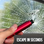 Final 3 Hours: 50%OFF/Gift of test glass 🔥4 Pack 2026 Upgraded Safety Hammer,Safe Hammer Glass Breaker Under Water,Seatbelt Cutter Window Breaker Emergency Escape Tool,Seat Belt Cutter and Glass Breaker for Cars
