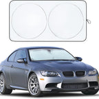 Car Windshield Sunshade – Double-Layer Design for 2X Heat Blocking, Blocks UV Rays, Foldable Sun Shade for Cars, Trucks & SUVs, Keeps Interior Cooler