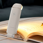 2pcs USB Rechargeable Book Light for Reading in Bed, LED Book Reading Lights with Clip, Perfect for Bookworms, Kids, Warm White, Brightness Adjustable