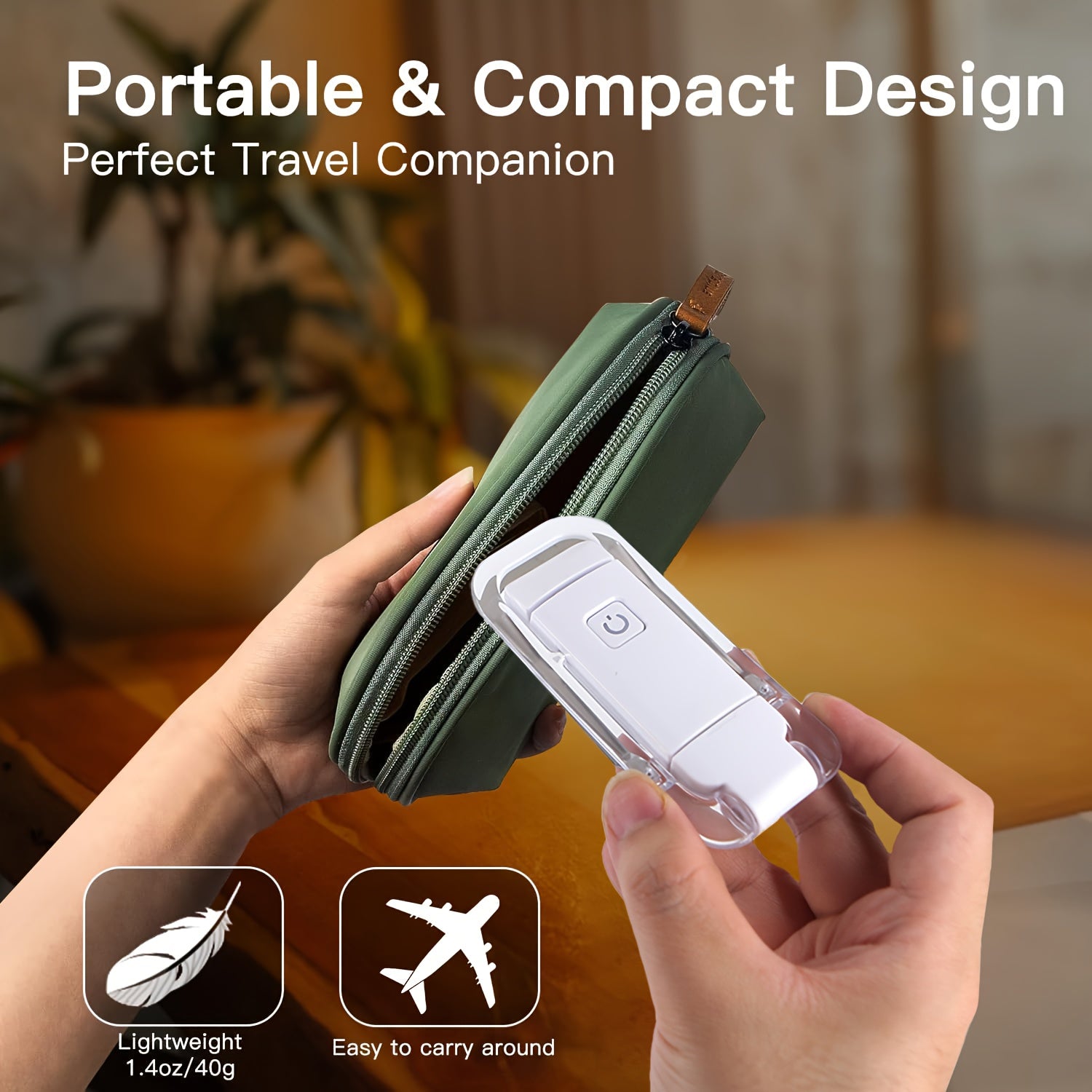 2pcs USB Rechargeable Book Light for Reading in Bed, LED Book Reading Lights with Clip, Perfect for Bookworms, Kids, Warm White, Brightness Adjustable