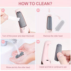Electric Remover & Painless Foot File - Heavy-Duty Pedicure/Nail Care Device Powered by USB, Featuring Interchangeable Heads, Ergonomic Handle, And Lithium Battery