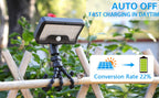 2026NEW🔥- Solar-Powered Octopus Wall Lamp,Solar Motion Sensor Light, Solar Camping Light, 92 LED And 3-Mode Clip-On Solar Floodlight, with USB Rechargeable Safety Light, Flexible Octopus Tripod, Suitable for Yards And Campsites