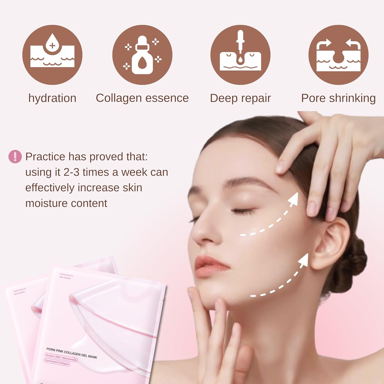 Final 3 Hours:Buy 4 pieces and get 4 more for free🔥PDRN Pink Collagen Gel Mask