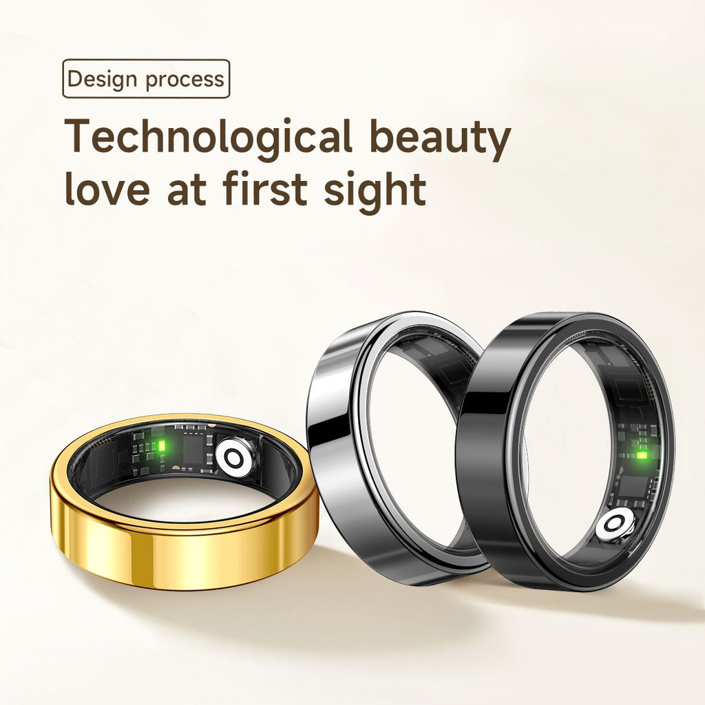 Smart Ring for Women & Men, Smart Ring Health Tracker, Blood Oxygen & Heart Rate Monitor, Long Lasting Battery Sleep Ring, Waterproof Fitness Ring