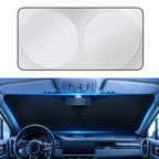Car Windshield Sunshade – Double-Layer Design for 2X Heat Blocking, Blocks UV Rays, Foldable Sun Shade for Cars, Trucks & SUVs, Keeps Interior Cooler