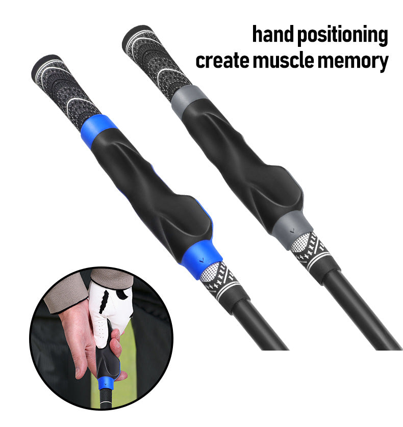 Golf Grip Trainer for Right-Handed Golfers, Golf Swing Training Aid for Proper Hand Position, Grip Pressure, Tempo & Muscle Memory, Indoor Practice & Warm Up, Golf Gifts for Men