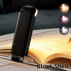 2pcs USB Rechargeable Book Light for Reading in Bed, LED Book Reading Lights with Clip, Perfect for Bookworms, Kids, Warm White, Brightness Adjustable