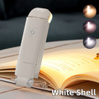 2pcs USB Rechargeable Book Light for Reading in Bed, LED Book Reading Lights with Clip, Perfect for Bookworms, Kids, Warm White, Brightness Adjustable