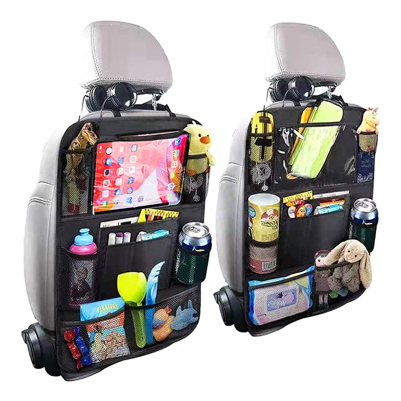 2 Pack Car Seat Storage Bag,Anti-kick bag, popular car storage bag, seat back storage bag, car-use storage bag, fits tablets, made of Oxford fabric, for car