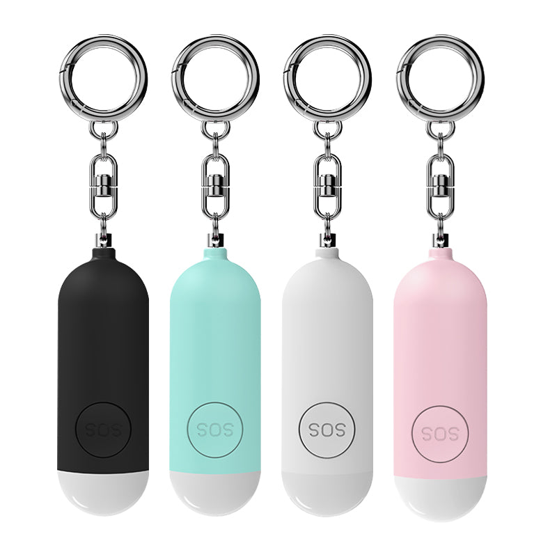Dual Alarm Mode🔥Personal Alarm for Self Defense with Low Battery Notice, Strobe Light & Extra Loud 130 dB Double Speakers Safety Keychain Set for Women, Rechargeable Panic Button for Womens Self Defense