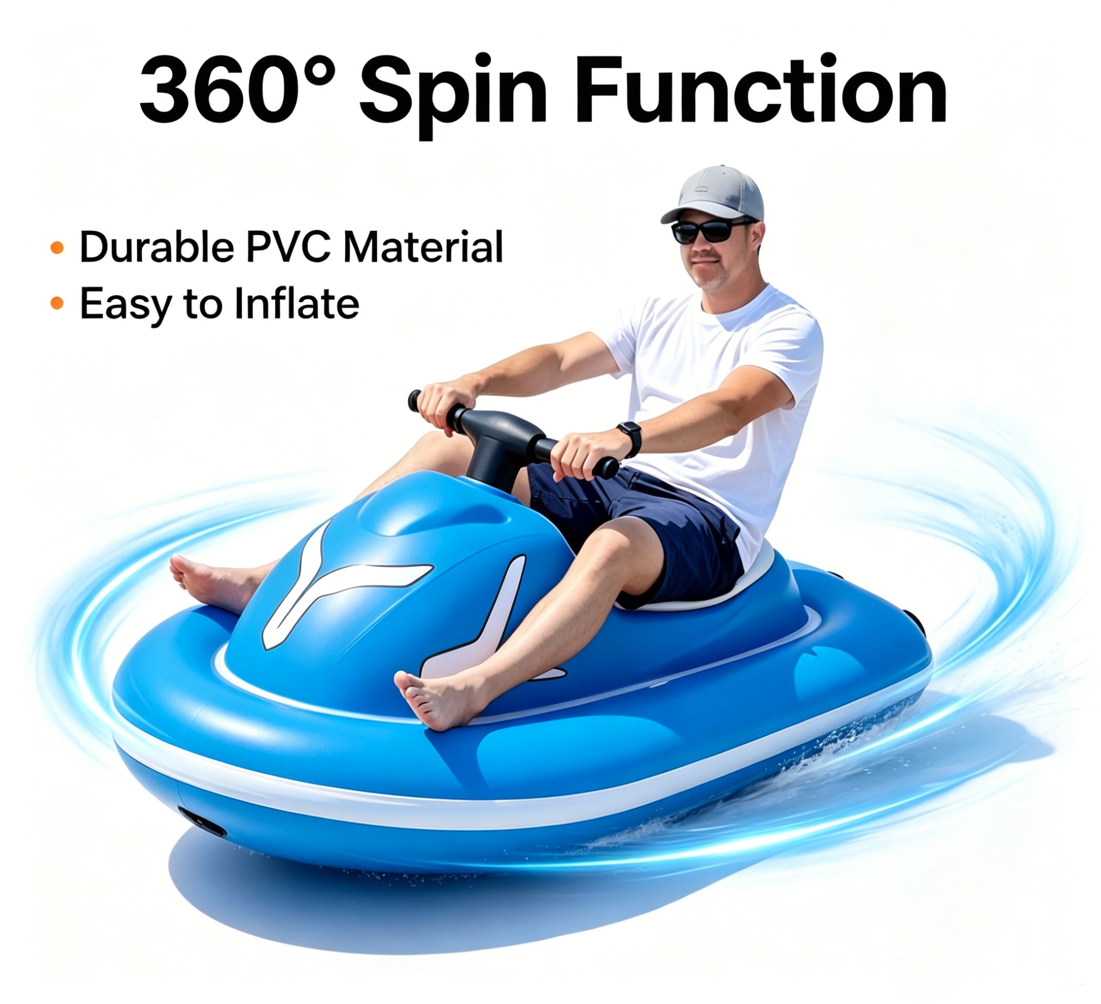 🏊New summer inflatable water ride-on toy for adults and children.