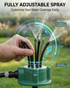 2pcs 360 Degree Garden Automatic Multi Sprinkler Garden Lawn Sprinklers Roof Cooling Sprinklers Watering Gardening Tools Housewarming Gift