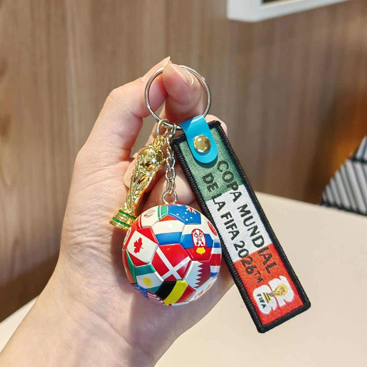 🔥🔥🔥Only $3.99!!!🔥🔥🔥Three-Piece Suit 2026 World Cup Football Pendant🔥🔥🔥