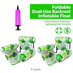 Inflatable Pool Floats Adult,2 Packs Floating Lounge Chairs🔥Limited-time bonus: free hand pump🔥Blow up Pool Noodles for Adult Heavy Duty,Floating Chair for Party Summer Water Beach Lake Fun