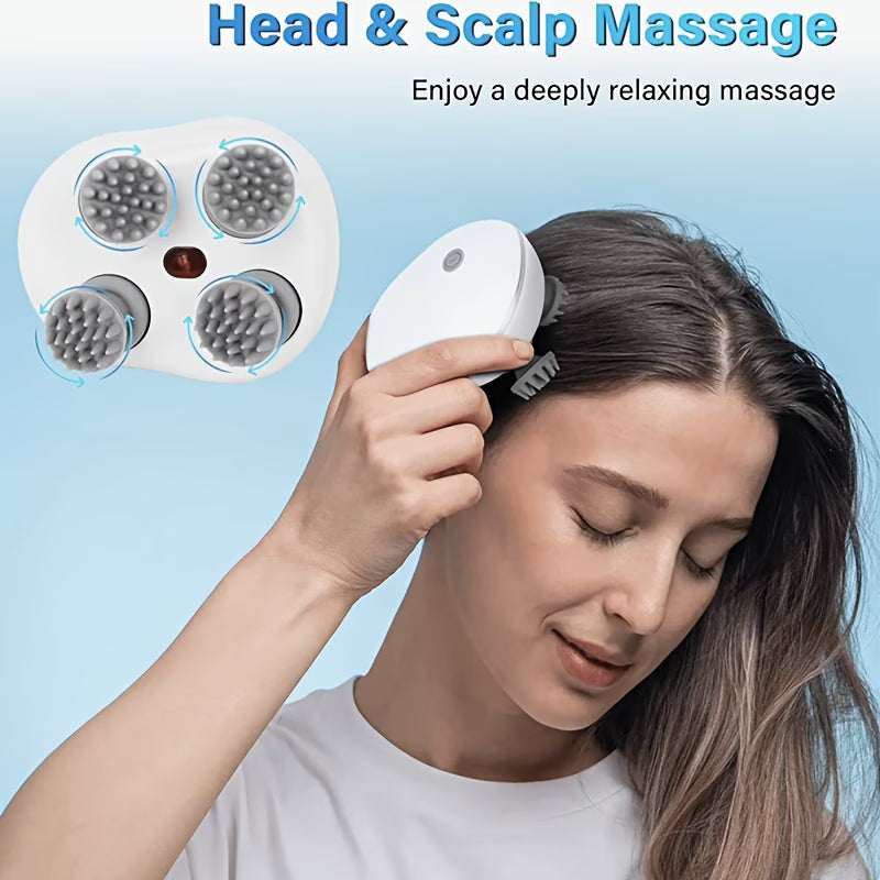 A Mini Pet Head Massager, a Rechargeable Electric Device for Pet Massage, Featuring a Dragon Claw Design for Multifunctional Kneading Therapy, a Magical Tool for Pet Relaxation