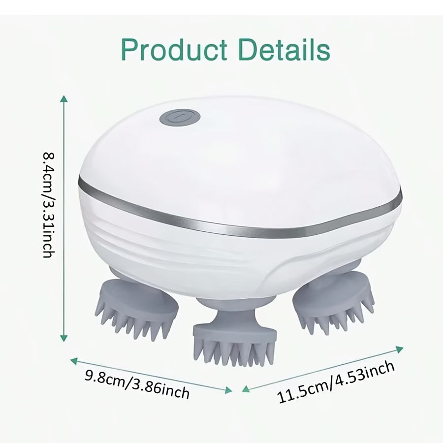 A Mini Pet Head Massager, a Rechargeable Electric Device for Pet Massage, Featuring a Dragon Claw Design for Multifunctional Kneading Therapy, a Magical Tool for Pet Relaxation