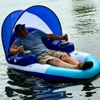 ⛱️Electric Motorized Pool Lounger w/ Sun Canopy! 🚤
