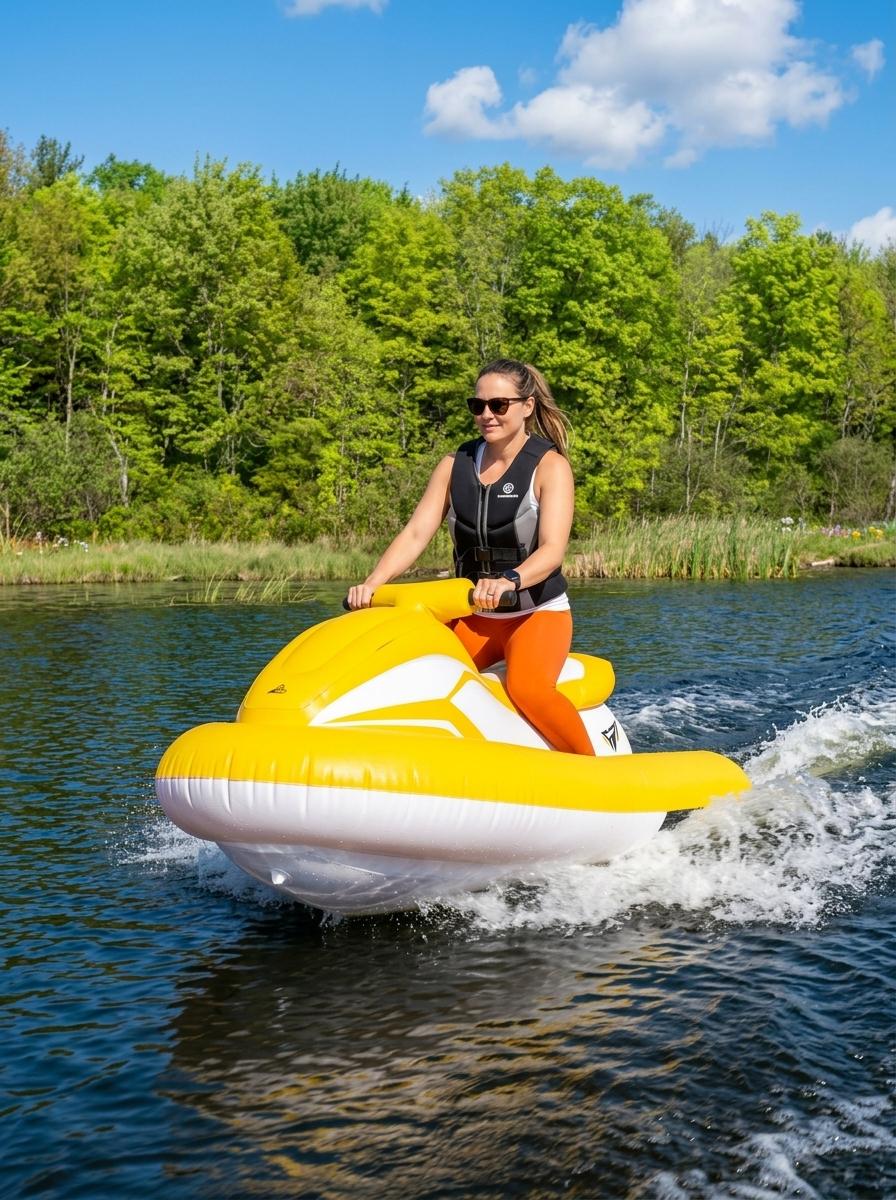 🏊New summer inflatable water ride-on toy for adults and children.