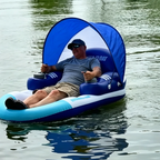 ⛱️Electric Motorized Pool Lounger w/ Sun Canopy! 🚤