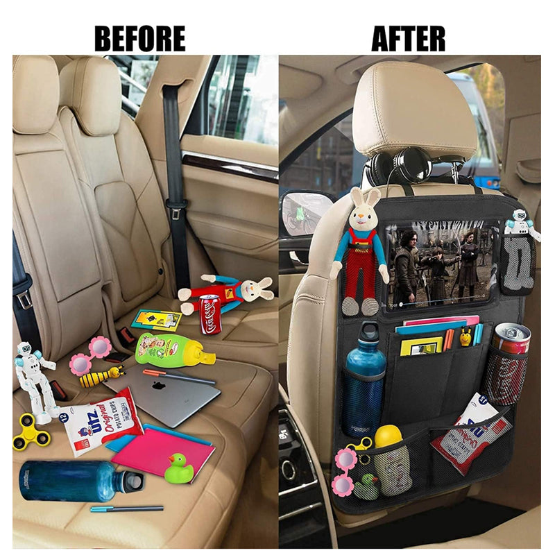 2 Pack Car Seat Storage Bag,Anti-kick bag, popular car storage bag, seat back storage bag, car-use storage bag, fits tablets, made of Oxford fabric, for car