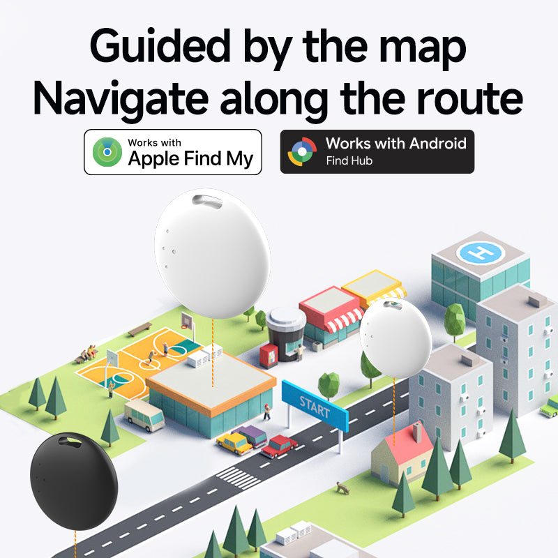 Bluetooth Tracker & Item Locator for Keys, Luggage, Kid & Pet Gear, (iOS, Android), No App or Subscription, Fast Setup, Waterproof