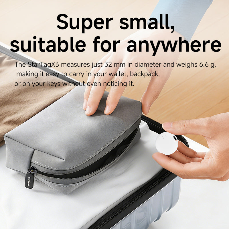 Bluetooth Tracker & Item Locator for Keys, Luggage, Kid & Pet Gear, (iOS, Android), No App or Subscription, Fast Setup, Waterproof