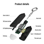 Dual Alarm Mode🔥Personal Alarm for Self Defense with Low Battery Notice, Strobe Light & Extra Loud 130 dB Double Speakers Safety Keychain Set for Women, Rechargeable Panic Button for Womens Self Defense