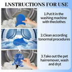 10Pcs Pet Hair Remover for Launday, Reusable Dog&Cat Hair Remover Tool, Effectively Removes Pet Hair, Lint and Dander from Bedding and Clothing,Fits Washers & Dryers