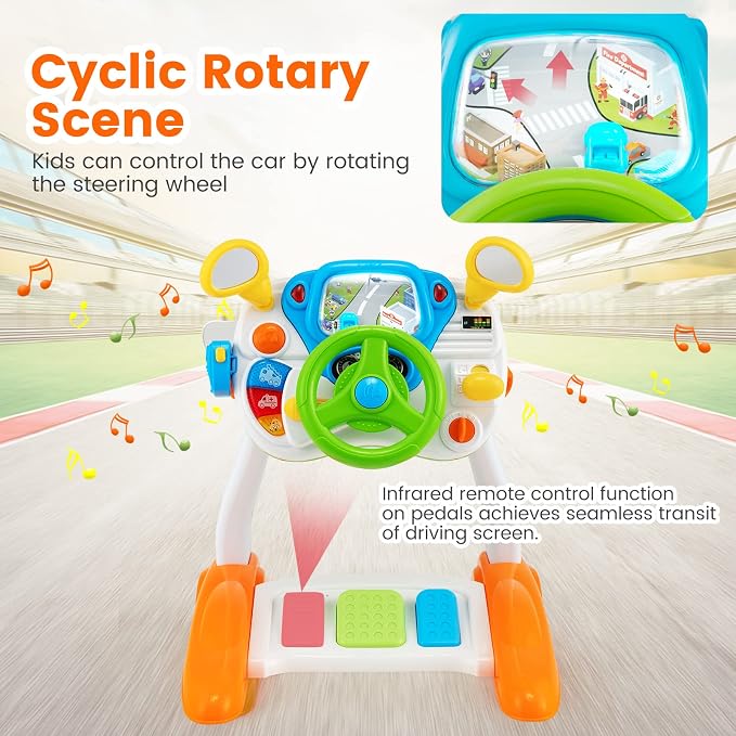 🚗Kids Driving Simulation Toy-🎁The best gift for the kids