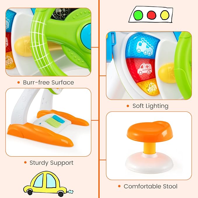 🚗Kids Driving Simulation Toy-🎁The best gift for the kids