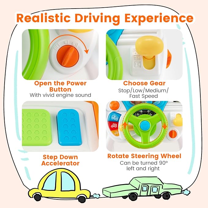 🚗Kids Driving Simulation Toy-🎁The best gift for the kids