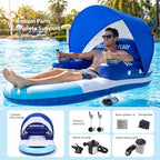 ⛱️Electric Motorized Pool Lounger w/ Sun Canopy! 🚤