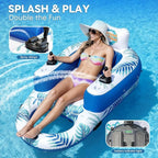 ⛱️Electric Motorized Pool Lounger w/ Sun Canopy! 🚤
