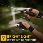 1pair，Gifts for Men LED Flashlight Gloves, Father Day Gifts from Wife Daughter, Anniversary Birthday Gift for Men Dad Him Husband Boyfriend, Camping Essentials Cool Gadgets Tools for Fishing Repairing
