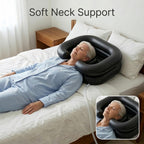 Inflatable Shampoo Basin, Portable Hair Washing Bowl with Drain Hose, Double-Layer Ergonomic Neck Support & Leak-Proof Design, for Bedridden, Disabled, Elderly and Pregnant Women