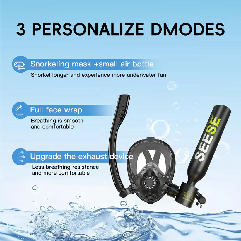 🏊Diving Mask With Scuba Tank