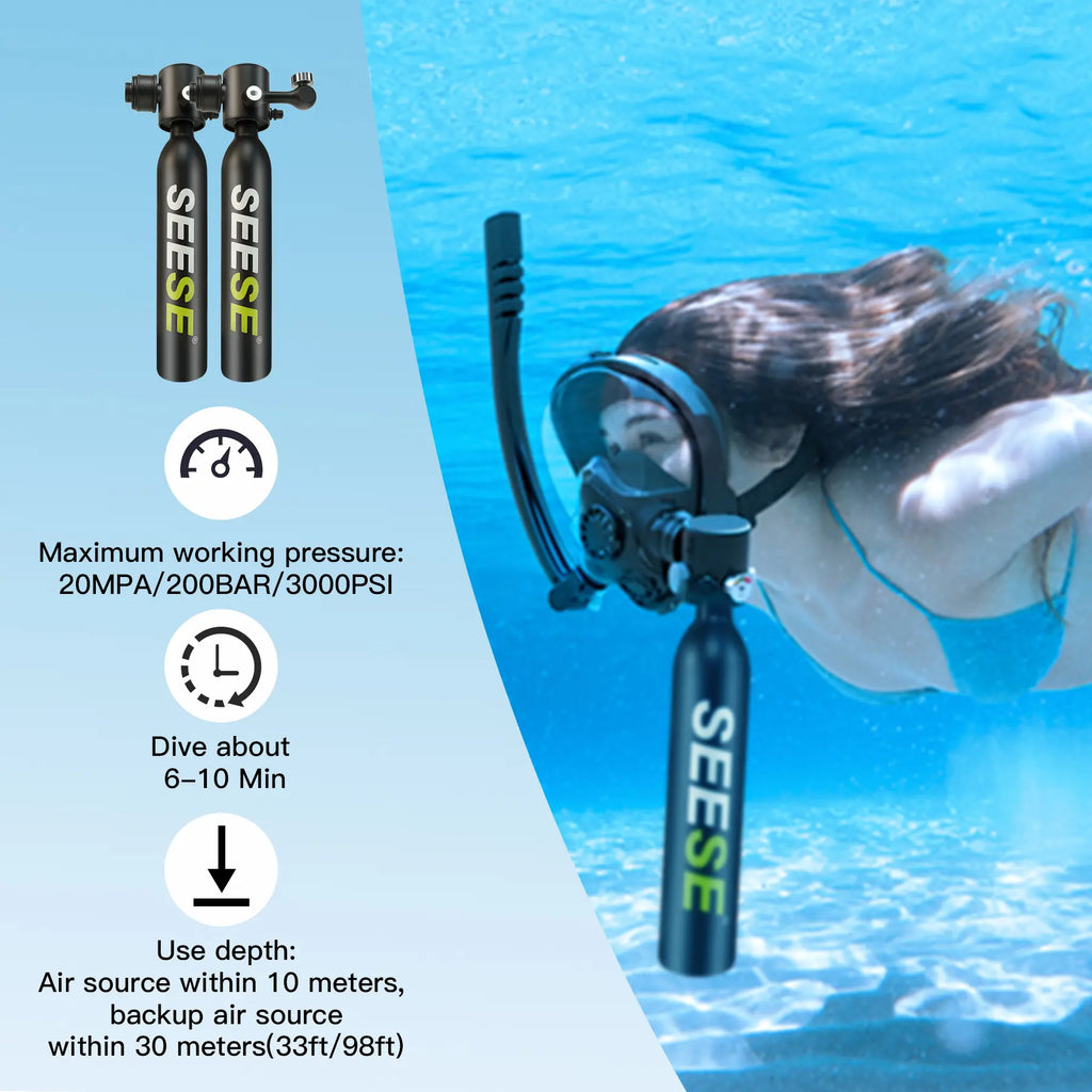 🤿Diving Mask With Scuba Tank
