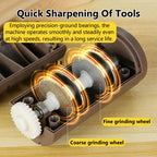 Automatic Kitchen Knife Sharpener, 2026 New Cordless Electric Knife Sharpener for Straight-Edge Chef, Fruit Knives, Portable Knife Sharpener Electric for Restaurant Camping