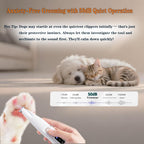 Multifunctional Pet Hair Trimmer Waterproof Rechargeable Shaver with LED Light for Paws Eyes Ears Face Buttocks for Small Dogs and Cats，50dB Quiet Shave.