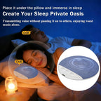 2026 New Bluetooth Sleep Pillow Speaker, Wireless White Noise Pillow Speaker with Timer, Ultra-Thin Stereo Bass Private Sleep Speaker for Adults Kids,Father's Day Gift