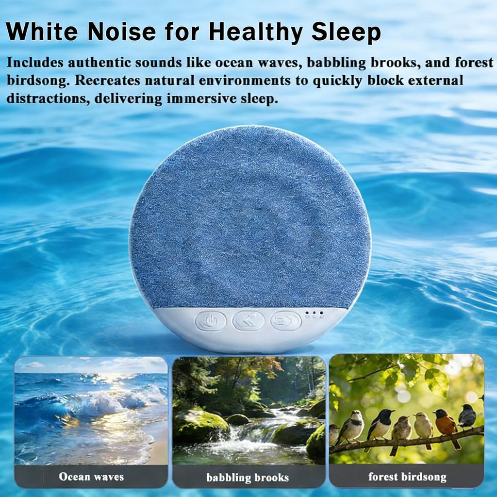 2026 New Bluetooth Sleep Pillow Speaker, Wireless White Noise Pillow Speaker with Timer, Ultra-Thin Stereo Bass Private Sleep Speaker for Adults Kids,Father's Day Gift