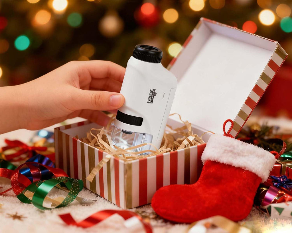 Final 3 Hours:Buy one get one free, Portable Microscope, Handheld Mini Microscope for STEM And Science Toys, LED Pocket Microscope,  a Gift for Boys And Girls Aged 3 And Above