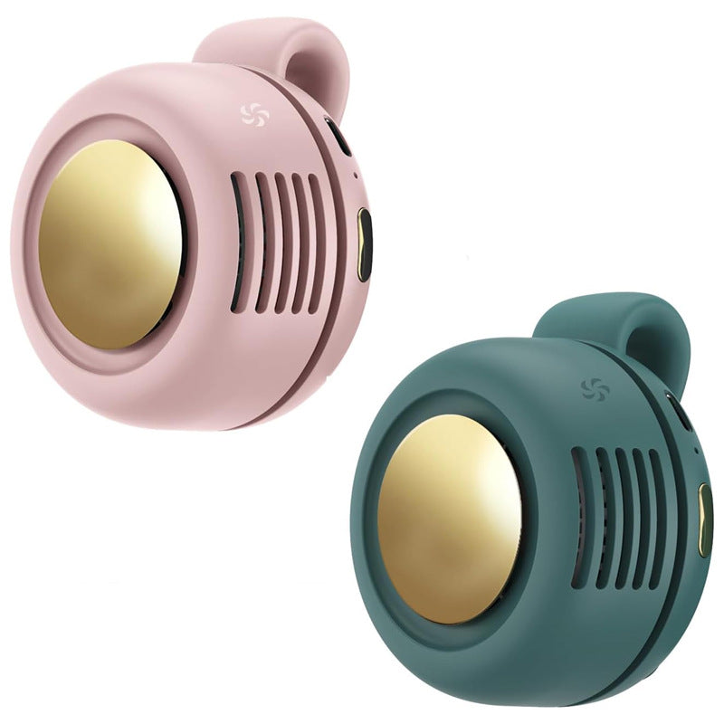 Portable Silent Mini Bladeless Fan Clip On, Small Fan Clip on for Shirt & Waist, Adjustable 3-Speed Suspended Whirlwind Fans, For Outdoor & Travel & Office, Travel Accessories, Gift