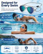 Full-View Anti-Fog Swim Goggle - 2026 NEW Swimming Goggles, No Leak, Anti UV, for Training and Competition