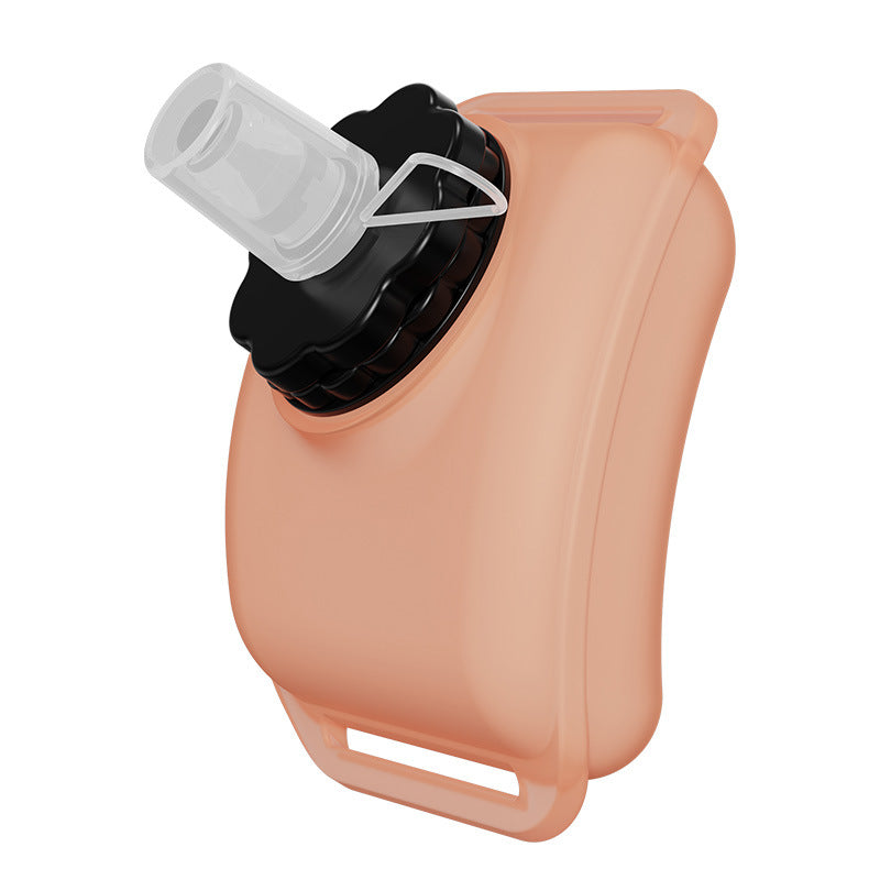 Wrist-Mounted Sports Water Bottle, Portable Outdoor Running and Cycling Water Cup with Silicone Bite Valve for Leak-Proof Sealing, Drink Directly from Opening, Wrist-Worn for Easy Carrying, Fitness and Yoga Training Water Bottle with Protective