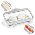 Larger Banana Slicer Egg Slicer for Hard Boiled Eggs, Stainless Steel & Aluminium Wires Strawberry slicer Multipurpose Heavy Duty Dishwasher Safe Banana Cutter slicer