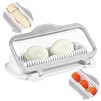 Larger Banana Slicer Egg Slicer for Hard Boiled Eggs, Stainless Steel & Aluminium Wires Strawberry slicer Multipurpose Heavy Duty Dishwasher Safe Banana Cutter slicer