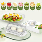 Larger Banana Slicer Egg Slicer for Hard Boiled Eggs, Stainless Steel & Aluminium Wires Strawberry slicer Multipurpose Heavy Duty Dishwasher Safe Banana Cutter slicer
